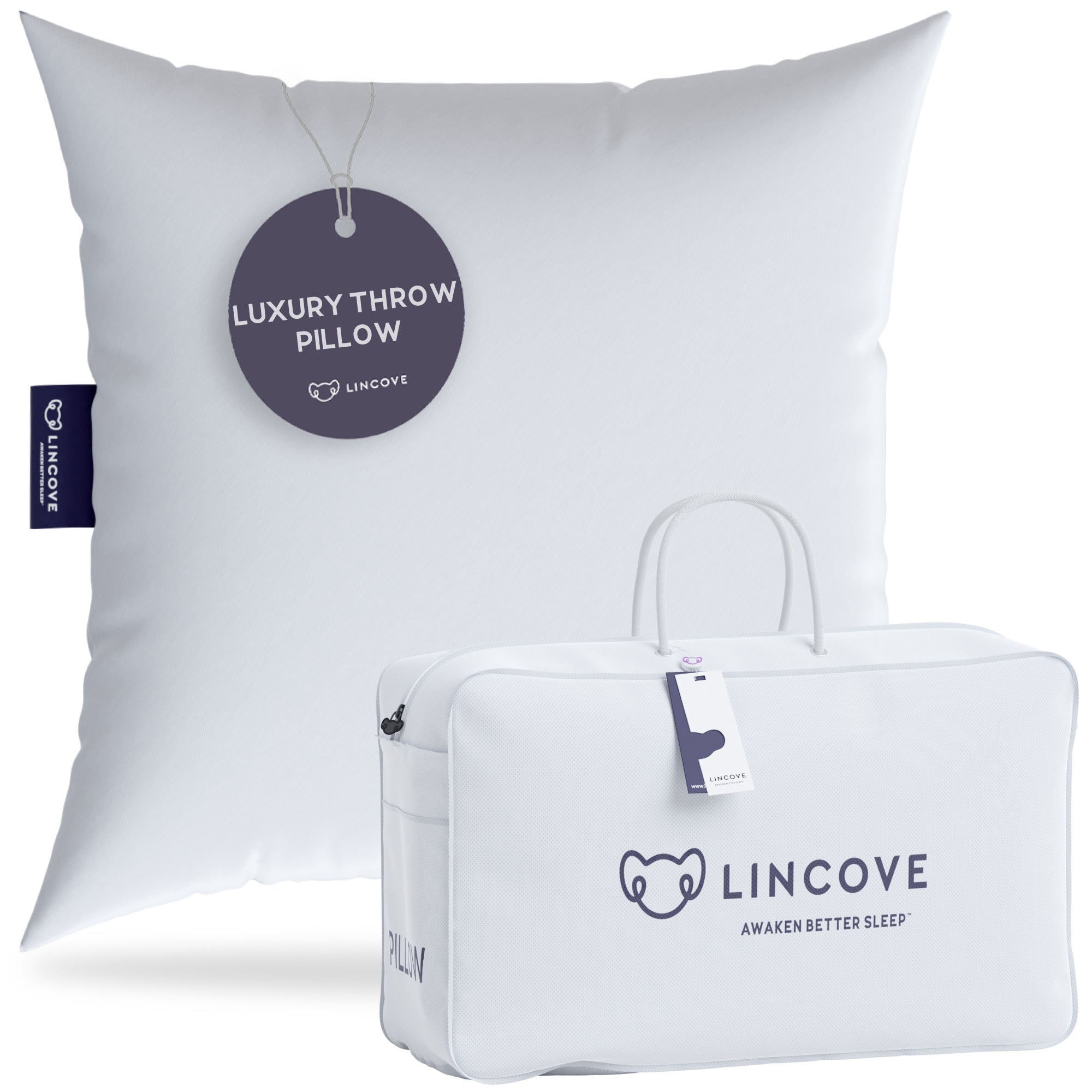 Synthetic Down (Hypoallergenic) Pillow Inserts - sizes 12 to 18