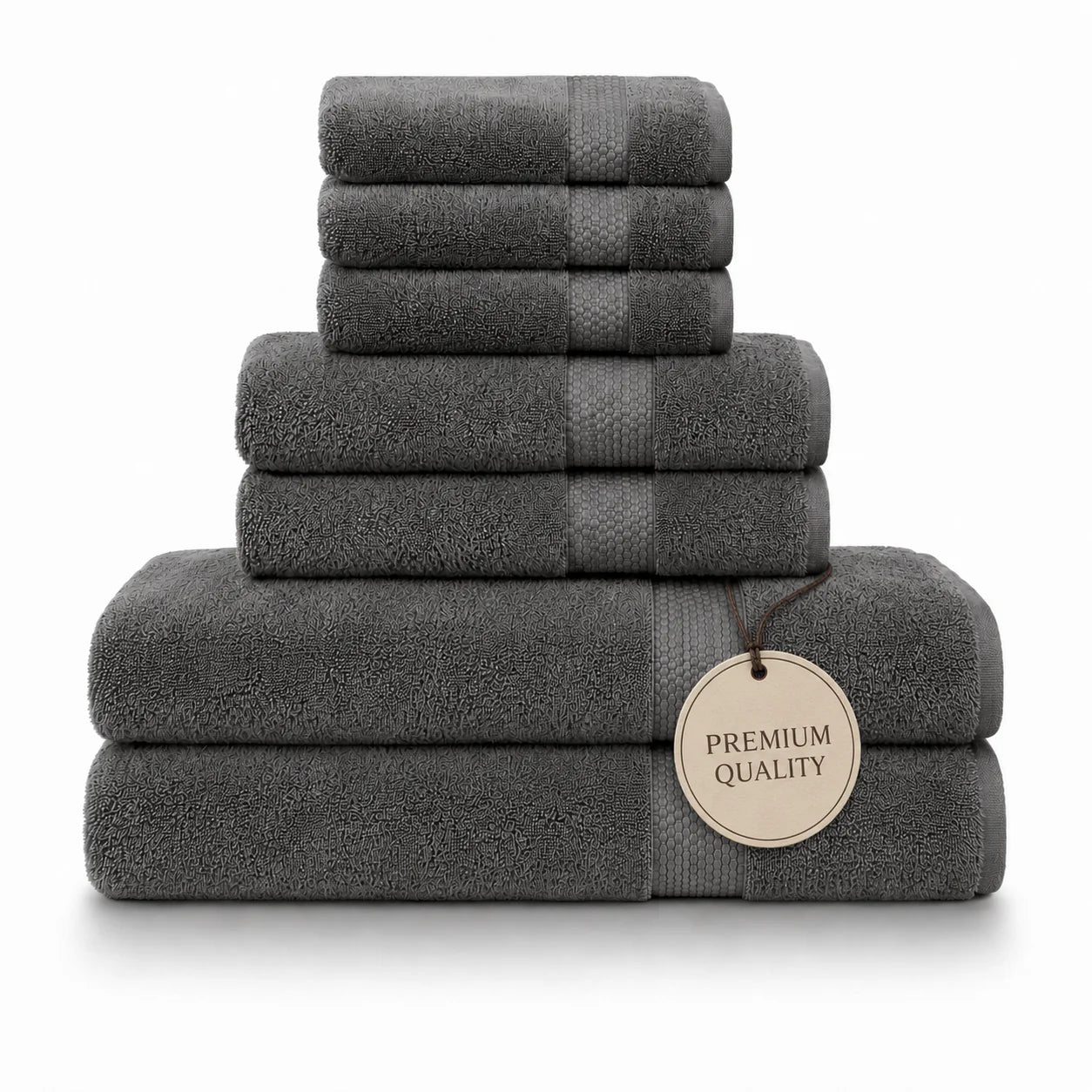 GRAPHITE,SET OF 7 TOWELS
