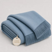 100% Cashmere Throw Blanket - 54
