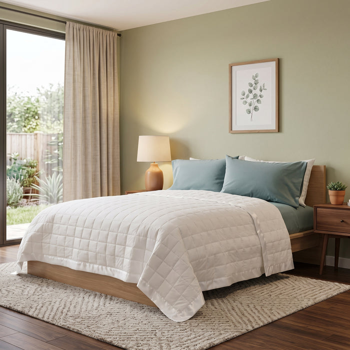 Satin Trim Down Blanket