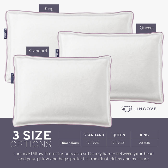 Lincove 100% Cotton Pillow Protector