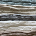 Faux Cashmere Cable Throw