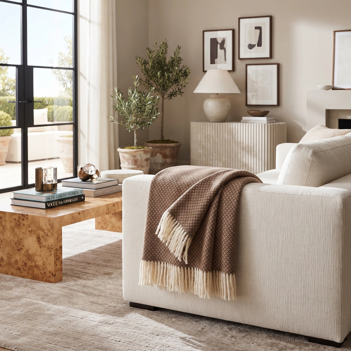 Selenge Mongolian Wool Throw
