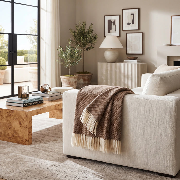 Selenge Mongolian Wool Throw
