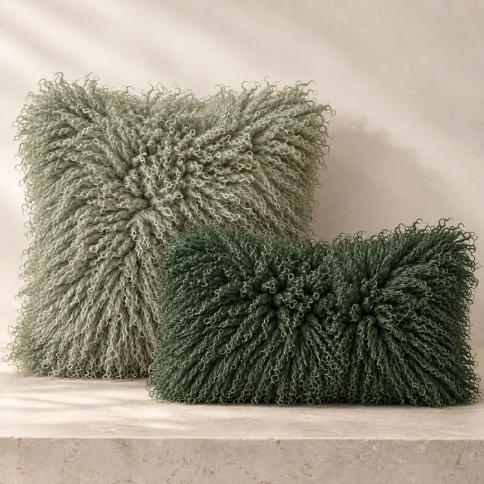 Tibetan Curly Sheepskin Pillow