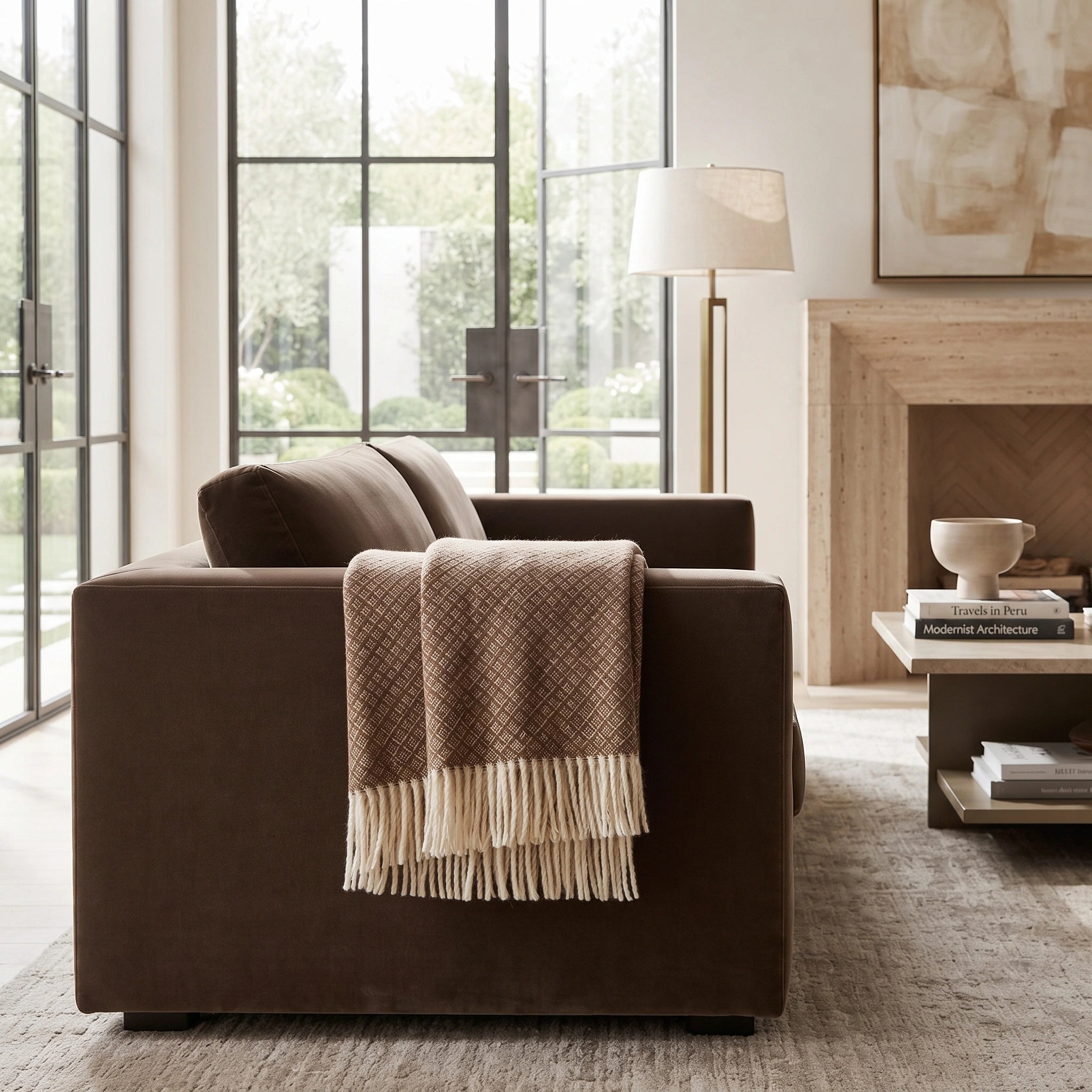 Selenge Mongolian Wool Throw