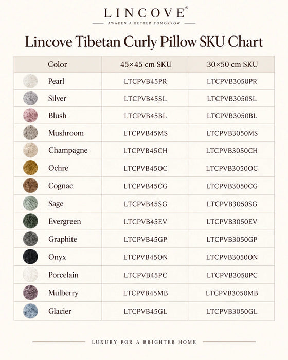 Tibetan Curly Sheepskin Pillow
