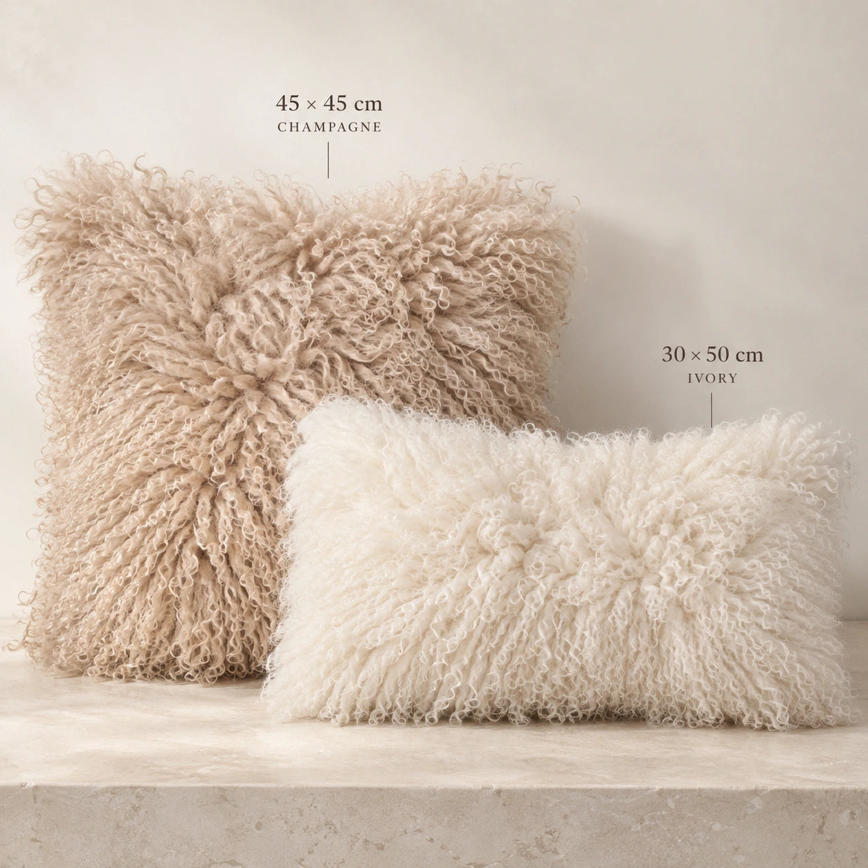 Tibetan Curly Sheepskin Pillow