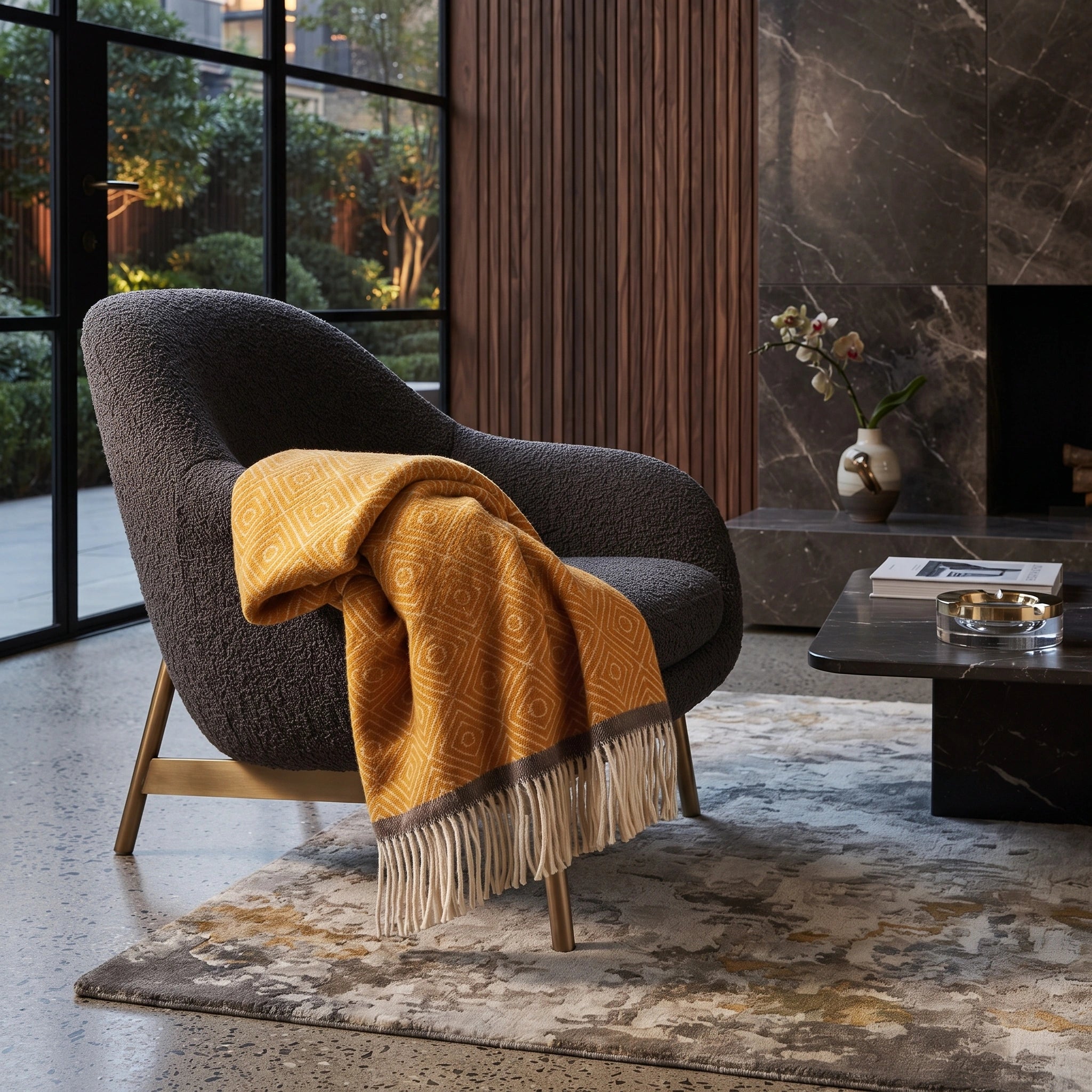 Venezia Wool Throw Blanket