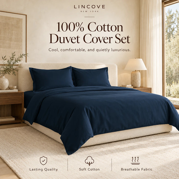 100% Cotton Duvet Cover Set - Classic Hotel Collection