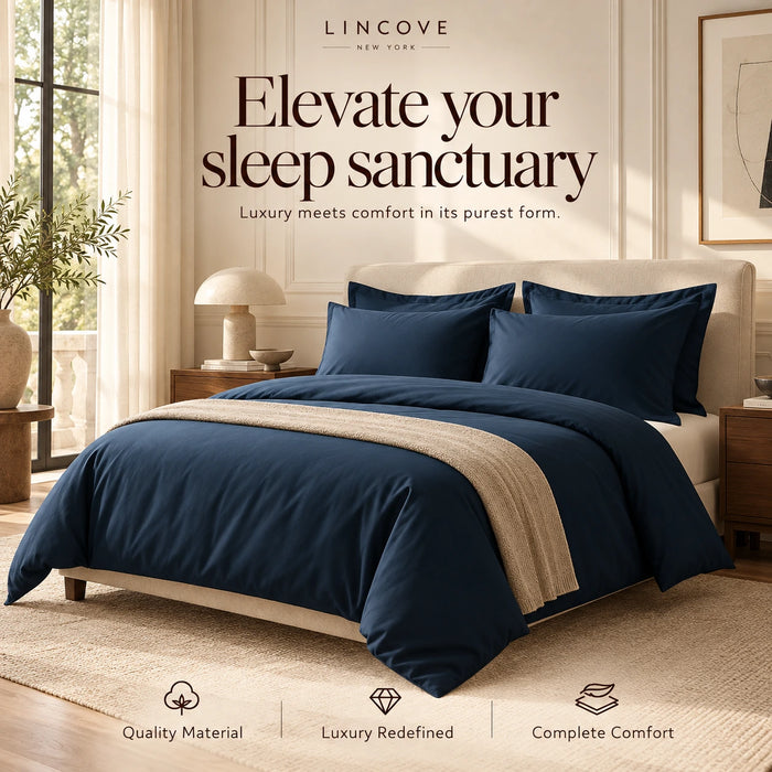 100% Cotton Duvet Cover Set - Classic Hotel Collection
