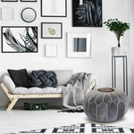 Velvet Ottoman