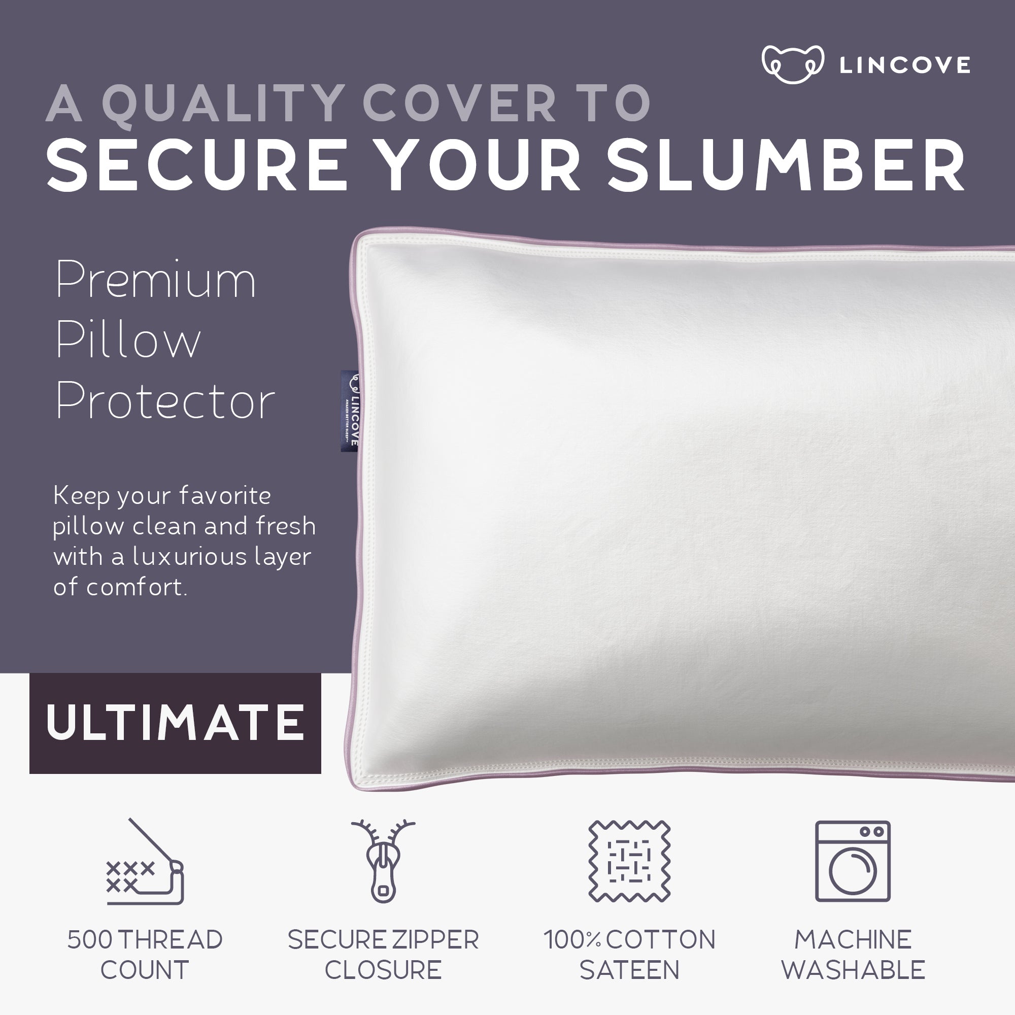 100% Cotton Pillow Protector – Lincove